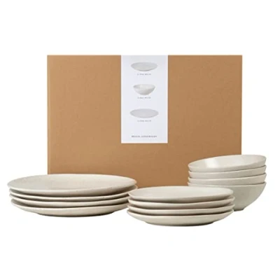 Image de Broste Copenhagen Nordic Vanilla 80019750 Service de table 12 pièces en grès vanille