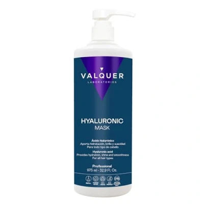 Image de Masque à l&#039;acide hyaluronique Valquer. Hydratation et vitalité supplémentaires. Pour tous types de cheveux. Zéro% 975 ml