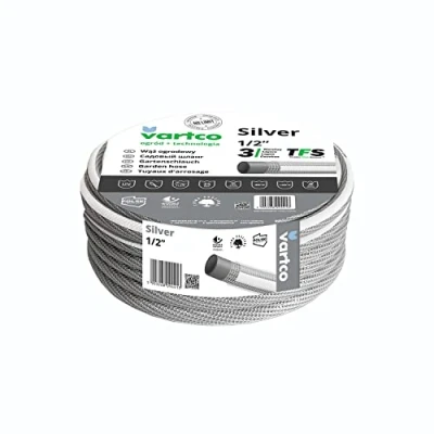 Image de Tuyau d&#039;arrosage Vartco Silver TFS 1 2&quot; 3 plis 20m