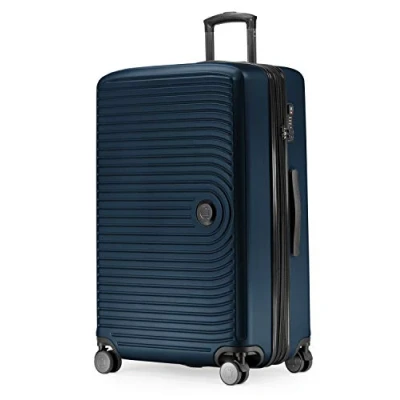 Image de Hauptstadtkoffer Mitte Grande Valise Rigide, TSA, 4 Roulettes, Bagage en Soute avec Extension de Volume 8 Cm, 77 130 Litres, Bleu Foncé