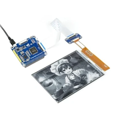 Image de Waveshare 6inch E Ink Display Hat for Raspberry Pi 1448x1072 High Definition Black/White 16 Gray Scale with Embedded Controller IT8951 USB/SPI/I80 Interface Supports Partial Refresh