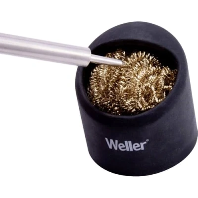 Image de Weller WLACCBSH 02 Nettoyant Pour Eponge A Souder En Laiton, Avec Support Silicone