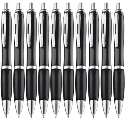 Image de ZENSCRIBE® Lot de 20 stylos à bille ergonomiques qualité supérieure Stylo antidérapant pour une écriture facile et douce bleu Noir