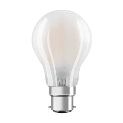 Image de Osram Ampoule LED à Filament Dépolie Culot B22 Forme Standard Blanc Chaud 2700K 7W (équivalent 60W)