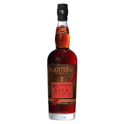 Image de PLANTERAY RUM (Ex Plantation) Old Fashioned Traditional Dark Rhum Ambré Overproof Origine : Caraïbes Notes de Café, Vanille &amp; Caramel 69% Alcool 70 cl