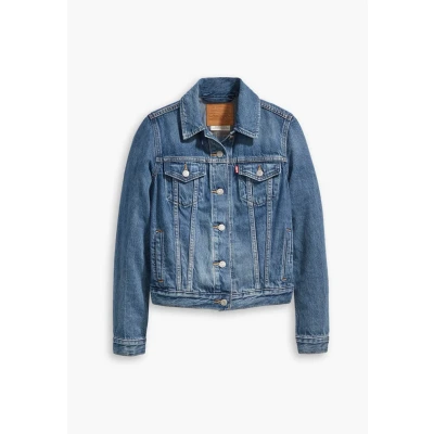 Image de Levi&#039;s Original Trucker Veste en jean, Femme, Taille: XS, Soft as butter dark