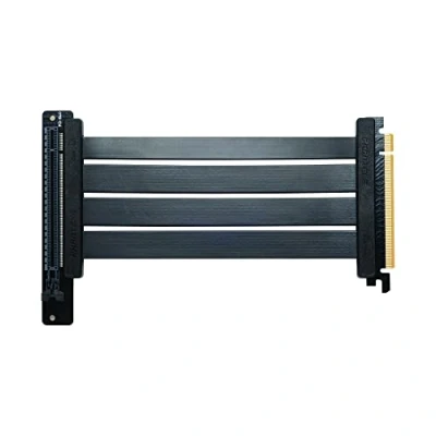 Image de Phanteks PCI E 4.0 x16 Riser Flachband Kabel, Grade 90, 22 cm Noir