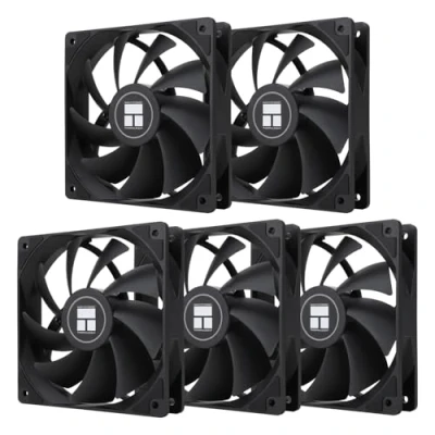 Image de Thermalright TL C12C X5 Ventilateur de processeur Noir 1550 tr/min Vitesse rotation 120 mm boîtier d&#039;ordinateur PWM pour refroidisseur et liquide refroidissement CPU