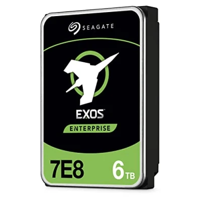 Image de Seagate Exos 7E8, 6 To, Disque dur interne d’entreprise HDD, SATA, 3.5&quot; (ST6000NM021A)