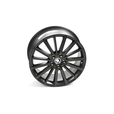 Image de Skoda 5E0071498ZG6 Jante en aluminium Turini 18&quot; Tuning Sport 7,5JX18 ET51 5 x 112 alliage léger Noir mat Moyen
