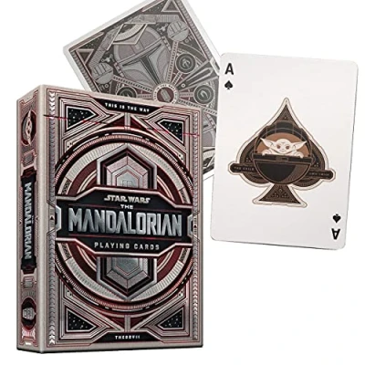 Image de Theory11 Jeu de cartes mandalorien édition limitée Star Wars Series Poker Deck à collectionner