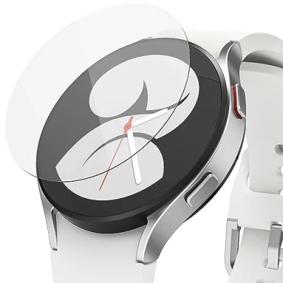 Image de Ringke Verre Trempé Compatible avec Samsung Galaxy Watch 5 40mm / 4 [Tempered Glass] [4 Pack] Protecteur d&#039;écran Taille Exacte Transparent Anti Rayures 9H Dureté
