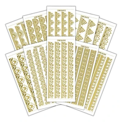 Image de Peel Off Stickers Lot de 10 feuilles papier CPD 3019 double relief