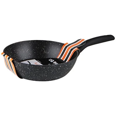 Image de Orbegozo SFH 8532 Poêle à frire, aluminium forgé, surface antiadhésive, sans PFOA, 1 litre, noir, diamètre 32 cm
