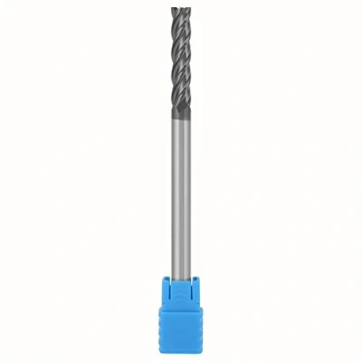 Image de 1 pc HRC45 Carbure De Tungstène 4 Flûte Extrémité Fraise CNC 6mm Diamètre x 100mm Longueur Outils Accessoires