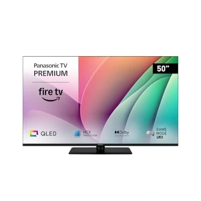 Image de Panasonic TV 50W80AEZ, Série W80 50 Pouces 4K Ultra HD LED Smart TV, 2024, Fire Dolby Vision &amp; Atmos, Game Mode Plus, Controle Vocal Alexa, Airplay, Noir