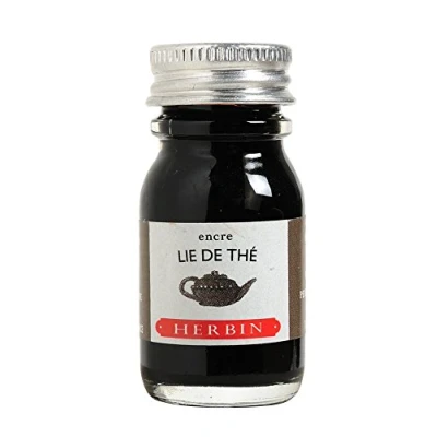 Image de Herbin Jacques 11544T Encre d&#039;écriture et de dessin Stylo plumes stylos roller Lie thé 10 ml Fabriqué en France