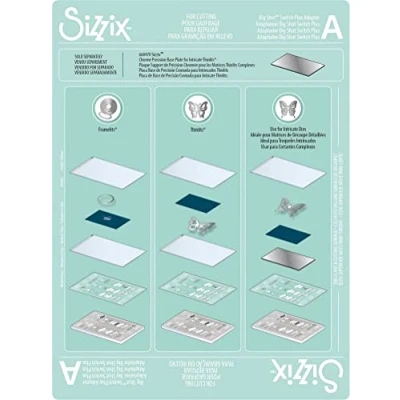 Image de Sizzix Big Shot Switch Plus Accessoire Adaptateur A, Standard, 664865, Multicolor, taille unique