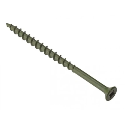 Image de Forgefix DS4575 Vis à tête fraisée et empreinte Pozidriv Traitement vert anticorrosion