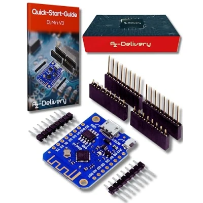 Image de AZDelivery D1 Mini V3 Compatible avec Arduino incluant Un Ebook!