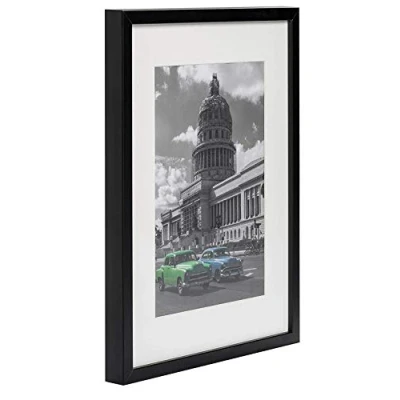 Image de BD ART 30 x 40 cm Document, Certificat, Diplôme Cadre Photo MDF avec Passe Partout 21 cm, Noir