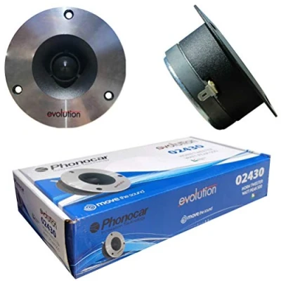 Image de 2 PHONOCAR 02430 tweeters 4&quot; 10,00 cm 100 mm de diamètre 250 Watt rms 500 Max sensibilité 93 DB spl impedance 4 ohms Porte Voiture, la Paire