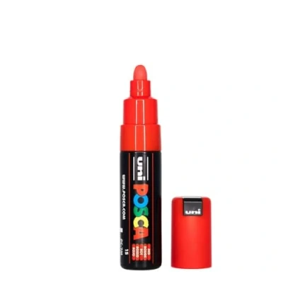 Image de Faber Castell uni ball 181321 Marqueur POSCA à pointe large ronde, rouge