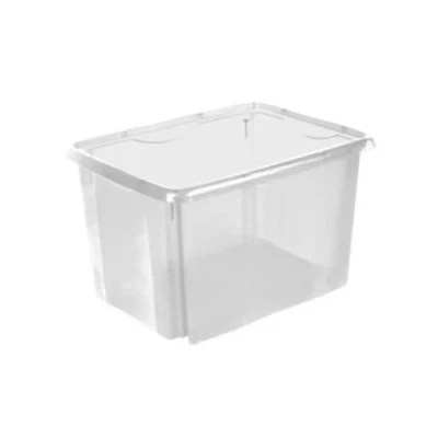 Image de keeeper Boîte de Rangement avec Système d’Empilage, 38 x 28,5 20,5 cm, 15 L, Emil, Nordic Blue