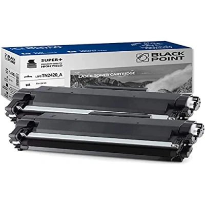 Image de BLACK POINT 2 Premium Cartouches de Toner pour TN2420 TN2410 TN 2420 Noir Brother HL L2350DW L2375DW L2310D L2370DN DCP L2530DW L2510D L2550DN MFC L2710Dw L2750DW L2710DN L2730DW