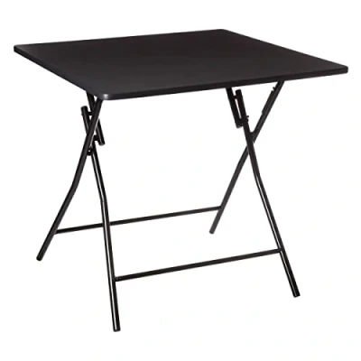 Image de Five Table d&#039;appoint Pliante Noir en Bois et Métal 80 x cm