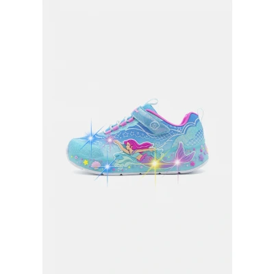 Image de Skechers Mermaid Dreams Baskets basses Blue sparkle/multicoloured pour enfants, Taille: 35, sparkle/multi coloured Tissu / matière synthétique