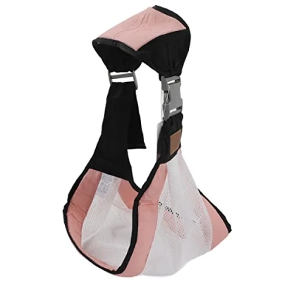 Image de Porte bébé Enveloppant, Anneau bébé, Léger, Pliable, Mains Libres, Sangle de Câlin Conception Ergonomique pour les Nouveau nés, écharpe Multifonctionnelle pour(Rose)