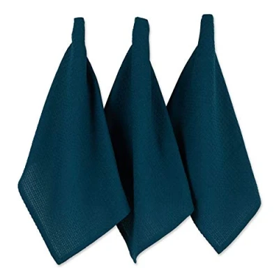 Image de DII Ensemble de torchons en Coton, Bleu Sarcelle, 45,7 x 66 cm