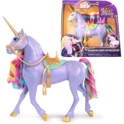 Image de Unicorn Academy L&#039;Ecole des Licornes Licorne à Fonctions Wildstar 28 Cm Interactive Sons, Chansons &amp; Lumières Jouets Inspirés De La Série Jouet Enfant 4 Ans et +