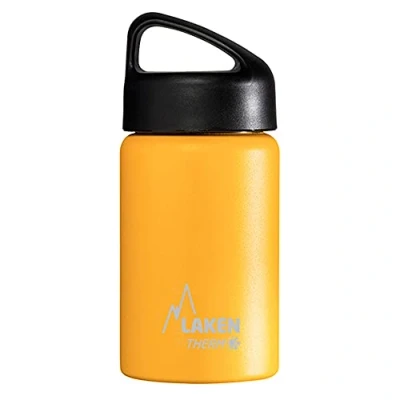 Image de Laken Bouteille Isotherme Classique en Acier Inoxydable avec Isolation Sous Vide et Goulot Large 350 ml Jaune