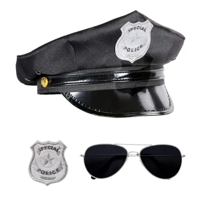 Image de Widmann wdm95719 ? Set Policier, Noir, One Size