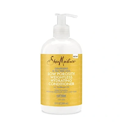 Image de Shea Moisture Grapeseed &amp; Tea Tree Oils Après shampoing hydratant faible porosité sans poids à l&#039;huile de tournesol