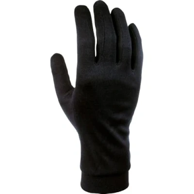 Image de CAIRN Silk Gloves M Black sous Gants Homme 9.5