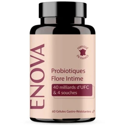Image de Probiotique Flore Intime Jusqu&#039;à 40 Milliards UFC/Jour 4 Souches : Lactobacillus Reuteri, Rhamnosus Crispatus et Acidophilus 100% Français Intima Complement alimentaire