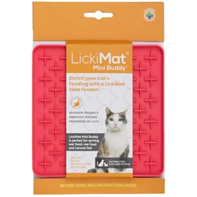 Image de LickiMat Mini classique pour chat alimentation moderne toute la famille féline, lente, réduit l&#039;anxiété Enrichissez l&#039;expérience des repas