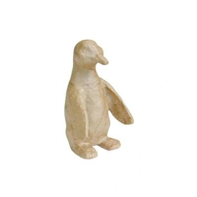 Image de Décopatch AP117Opack Un lot de 5 supports en papier brun pulpé 6,5x8x11,5 cm, Pingouin