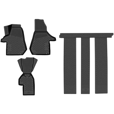 Image de Walser Tapis de Sol sur Mesure XTR en Caoutchouc Compatible avec VW Multivan T6 2019 auj.