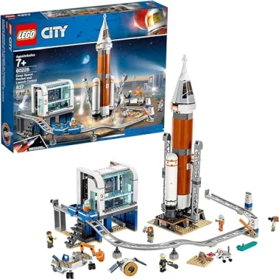 Image de LEGO City Space 60228 La fusée Spatiale et sa Station de Lancement avec Centre Spatial (837 pièces)
