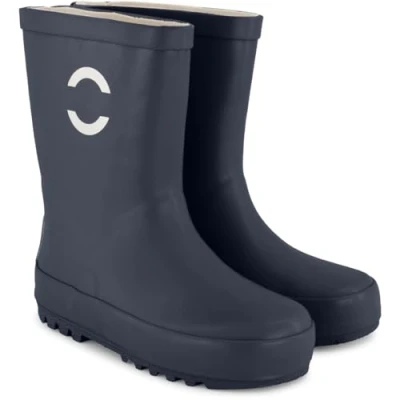 Image de Mikk line bottes en caoutchouc pour enfant de pluie doublées imperméables et enfant, bleu nuit, 37 EU
