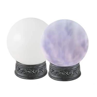 Image de P&#039;TIT Clown 45507 Boule de Cristal Sonore et Lumineuse Ø 18 cm Décoration spéciale Halloween Fonctionne avec 3 Piles AAA (Non incluses)