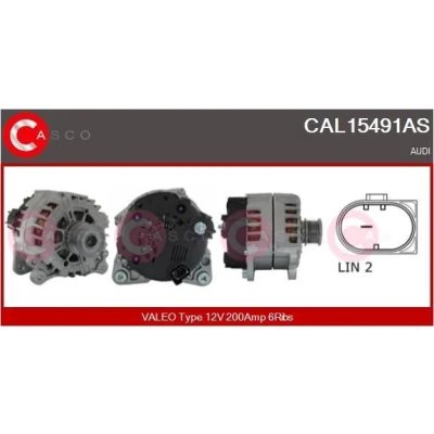 Image de CASCO CAL10278AS Alternateur 12V 120A OPEL: Astra G CC, Zafira A, Vectra C VAUXHALL: Mk2 Limousine, CC