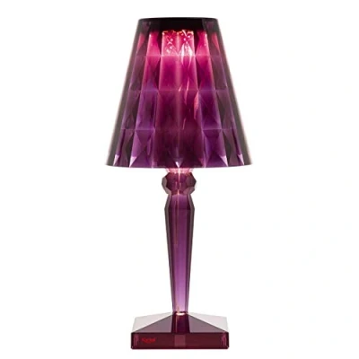 Image de Kartell Big Battery, Lampe de table, Prune, Batterie Dimmable, Intérieur / Extérieur