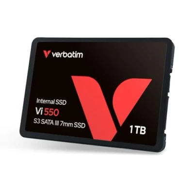 Image de VERBATIM Vi550 S3 SSD interne 1TB Solid State Drive 2.5&#039;&#039; interface SATA III disque dur technologie 3D NAND haute performance jusqu’à 560MB/s noir