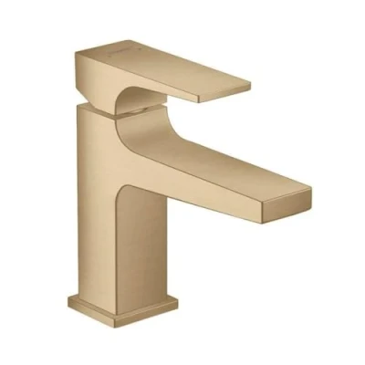 Image de hansgrohe Metropol Mitigeur de lavabo 100 poignée manette bec court, bonde Push Open, bronze brossé, 32500140