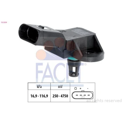 Image de FACET 10.3226 Capteur de pression barométrique, adaptation à l&#039;altitude Made in Italy OE Equivalent AUDI: A6 C6 Avant, Berline